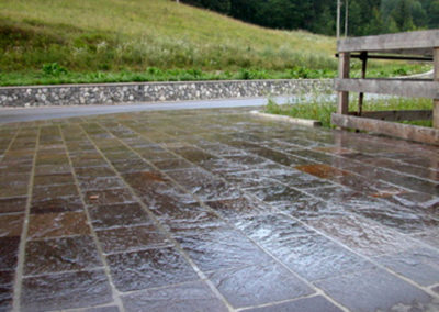Terrazzo alla pioggia
