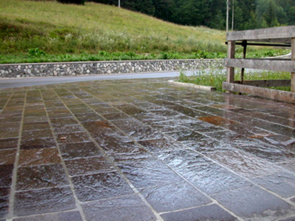 Terrazzo alla pioggia